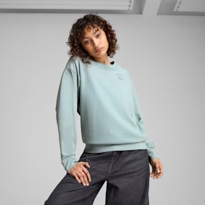 Essentials Elevated Women's Comfort Crew Sweatshirt, Modern Mint, extralarge
