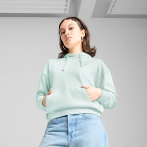 Sudadera con capucha Essentials ELEVATED Comfort para mujer, Peaceful Blue, extralarge