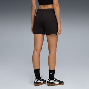 Shorts para mujer Essentials Elevated de tiro medio de 5 pulgadas, PUMA Black, extralarge