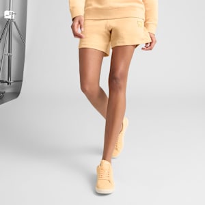 Shorts tiro medio Essentiales Elevated 12cm para mujer, Almost Apricot, extralarge