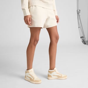 Shorts para mujer Essentials Elevated de tiro medio de 5 pulgadas, Alpine Snow, extralarge