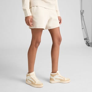 Shorts tiro medio Essentiales Elevated 12cm para mujer, Alpine Snow, extralarge