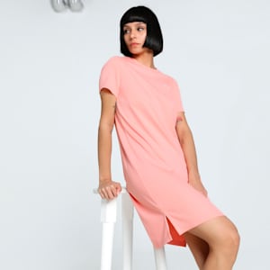 ELEVATED Women's Bodycon Rib Dress, Pink Fruit, extralarge-IND