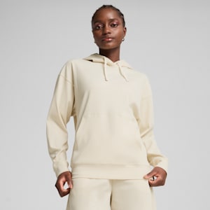 Sudadera Essentials ELEVATED Comfort Rib para mujer, Alpine Snow, extralarge