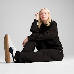 Pants tiro alto Essentials ELEVATED para mujer, PUMA Black, extralarge