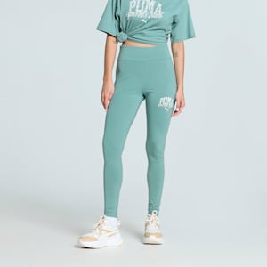 CLASS Women's High-Waist Leggings, Green Moon, extralarge-IND
