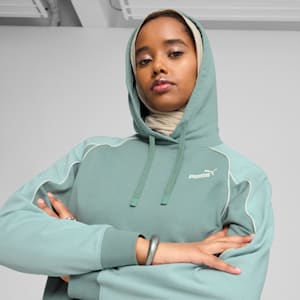 Chandail à capuchon confort PUMA SPORT Femme, Green Moon, extralarge