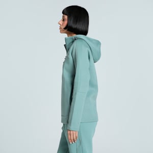 EVOSTRIPE Women's Full-Zip Hoodie, Green Moon, extralarge-IND