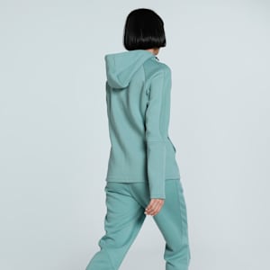 EVOSTRIPE Women's Full-Zip Hoodie, Green Moon, extralarge-IND