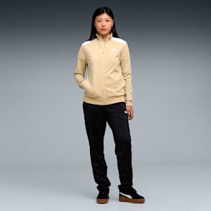 Women's Long Sleeve Zip-Up Tracksuit, Pebble Path, extralarge-IND