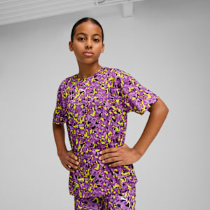 Train All Day Printed Youth Relaxed Fit Training Tee, Lemon Sherbert, extralarge-IND