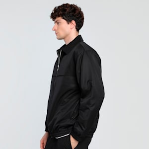 WARDROBE Essentials Oversized Fit Retro Football Jacket, PUMA Black, extralarge-IND