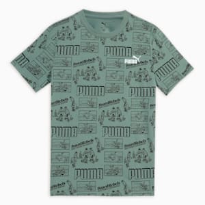 Mid 90s Youth Tee, Green Moon, extralarge-IND
