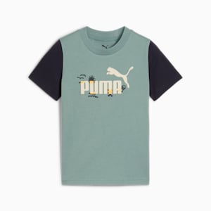 Sandy Adventures Little Kids' Tee, Green Moon, extralarge