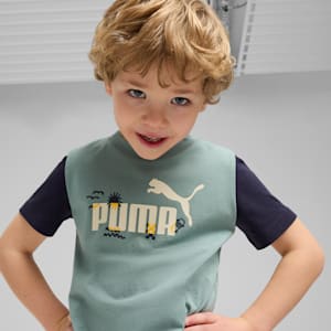 Sandy Adventures Little Kids' Tee, Green Moon, extralarge