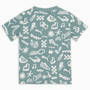 Sandy Adventures Kid's Tee, Green Moon, extralarge-IND