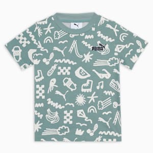 Sandy Adventures Kid's Tee, Green Moon, extralarge-IND