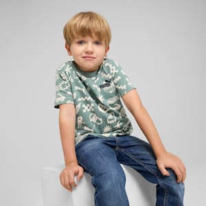 Sandy Adventures Kid's Tee, Green Moon, extralarge-IND