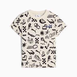 T-shirt imprimé intégral Sandy Adventures Enfant, Alpine Snow, extralarge