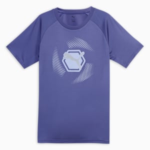 Active Sports Youth Graphic Poly Training Tee, Blue Crystal, extralarge-IND