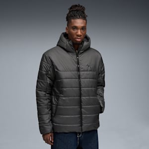 ESS Hooded Padded Jacket Men, Dusky Gray, extralarge