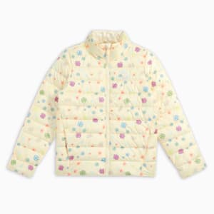 Classics Bubble Bloom Girl's Jacket, Creamy Vanilla, extralarge-IND