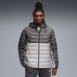 Packlite Hooded Down Jacket Men, Gray Echo, extralarge