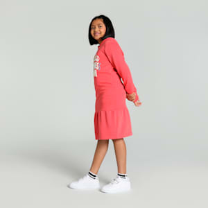 Classics Bubble Bloom Girl's Dress, Salmon, extralarge-IND