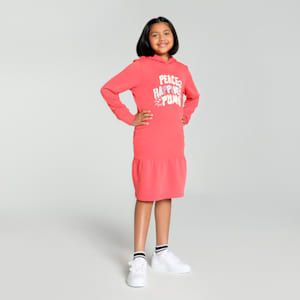 Classics Bubble Bloom Girl's Dress, Salmon, extralarge-IND
