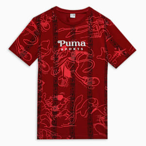 SUPER Printed Youth Tee, Intense Red, extralarge-IND