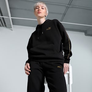 TAPE MINIMAL GOLD Women's Hoodie, PUMA Black, extralarge-IND
