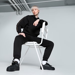 TAPE MINIMAL GOLD Women's Hoodie, PUMA Black, extralarge-IND