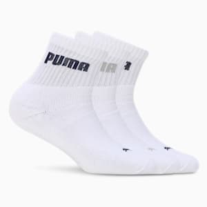 Sport Quarter Socks Pack of 3, PUMA White-PUMA White-PUMA White, extralarge-IND