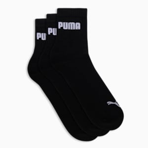 Cushion Sport Quarter Socks Pack of 3, PUMA Black-PUMA Black-PUMA Black, extralarge-IND
