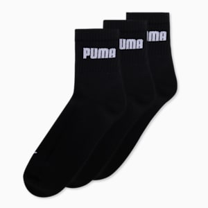 Cushion Sport Quarter Socks Pack of 3, PUMA Black-PUMA Black-PUMA Black, extralarge-IND
