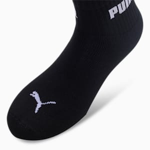 Cushion Sport Quarter Socks Pack of 3, PUMA Black-PUMA Black-PUMA Black, extralarge-IND