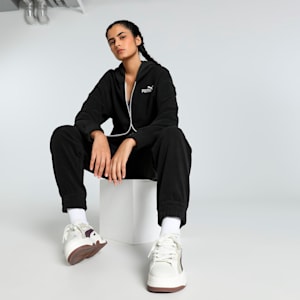 ELEVATED Women's Full-Zip Hoodie, PUMA Black, extralarge-IND