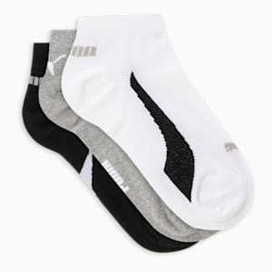 PUMA Lifestyle Unisex Sneaker Socks Pack of 3, PUMA White-Cool Gray 7-PUMA Black, extralarge-IND