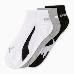 Lifestyle Sneaker Socks Pack of 3, PUMA White-Cool Gray 7-PUMA Black, extralarge-IND