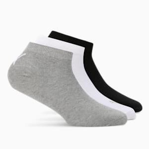 Lifestyle Sneaker Socks Pack of 3, PUMA White-Cool Gray 7-PUMA Black, extralarge-IND