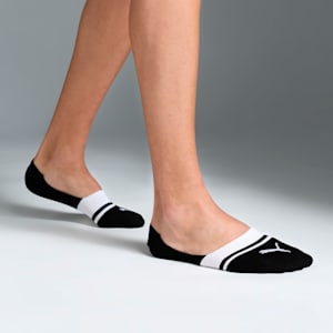 Heritage Footie Socks Pack of 3, PUMA Black-PUMA White-Medium Gray Heather, extralarge-IND