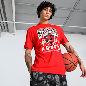 Rival Rage Men's Relaxed Fit Basketball Tee, For All Time Red, extralarge-IND