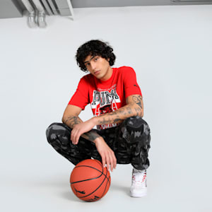Rival Rage Men's Relaxed Fit Basketball Tee, For All Time Red, extralarge-IND