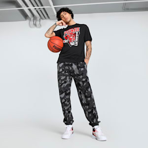 Rival Rage Men's Relaxed Fit Basketball Tee, PUMA Black, extralarge-IND