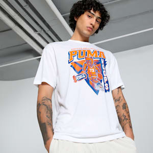 Rival Rage Men's Relaxed Fit Basketball Tee, PUMA White, extralarge-IND