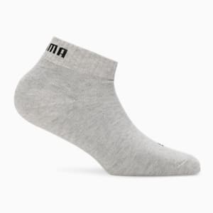 Quarter Socks Pack of 1, Light Gray Heather-PUMA Black, extralarge-IND
