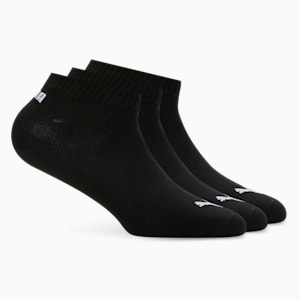 Quarter Socks Pack of 3, PUMA Black-PUMA White, extralarge-IND