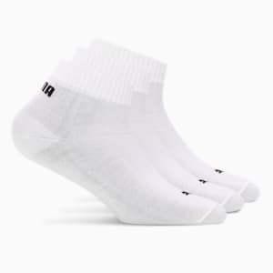 Quarter Socks Pack of 3, PUMA White-PUMA Black, extralarge-IND