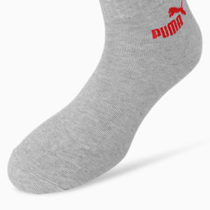 Quarter Socks Pack of 3, For All Time Red-Blazing Blue-Medium Gray Heather, extralarge-IND