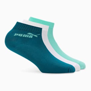 Quarter Socks Pack of 3, Petit Four-Mint-PUMA White, extralarge-IND